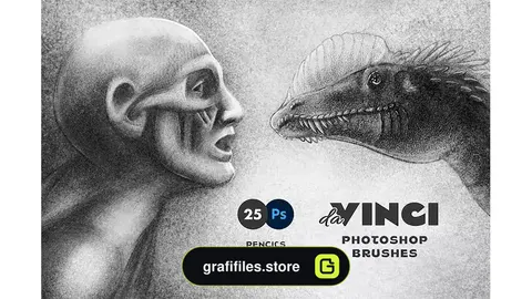 براش مداد فتوشاپ Pencil Photoshop Brushes