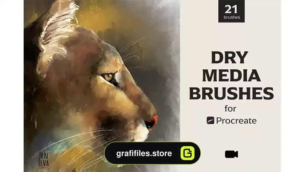 براش پروکریت Procreate Dry Media Brushes
