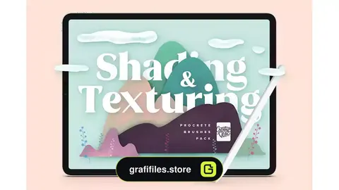 براش پروکریت Shading and Texture Procreate Brushes