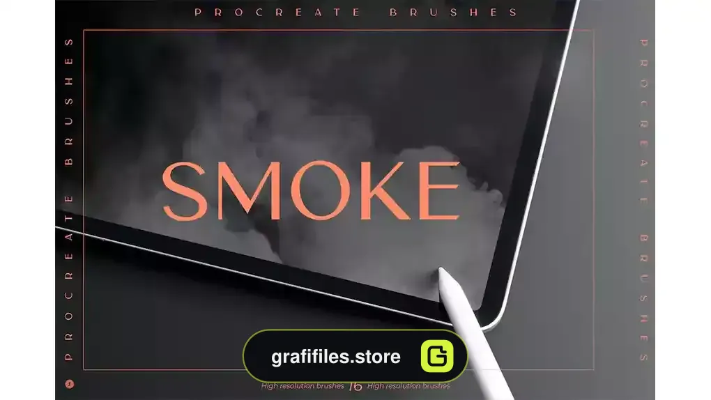 براش پروکریت دود Smoke Procreate Brushes