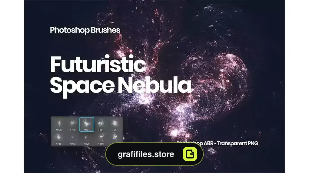 براش کهکشان فتوشاپ Space Nebula Photoshop Brushes