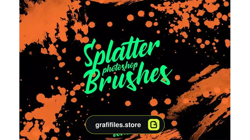 براش پاشیدن رنگ فتوشاپ Splatter Stamp Photoshop Brushes Vol. 2