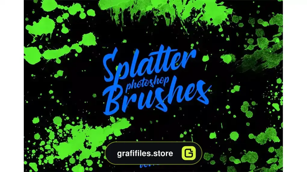 براش پاشیدن رنگ فتوشاپ Splatter Stamp Photoshop Brushes Vol. 3