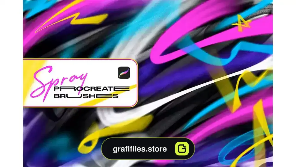 براش پروکریت اسپری Spray Procreate Brushes