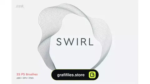 براش فتوشاپ Swirl Photoshop Brushes