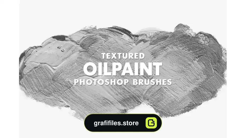 براش رنگ روغن فتوشاپ Textured Oil Paint Brushes