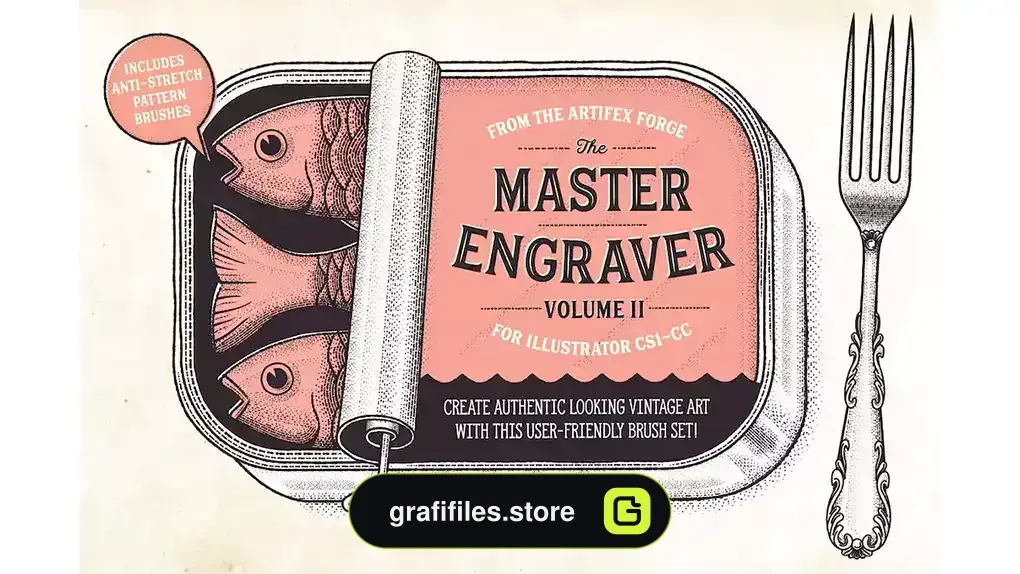 براش ایلوستریتور The Master Engraver - Brushes