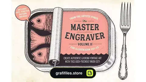 براش ایلوستریتور The Master Engraver - Brushes