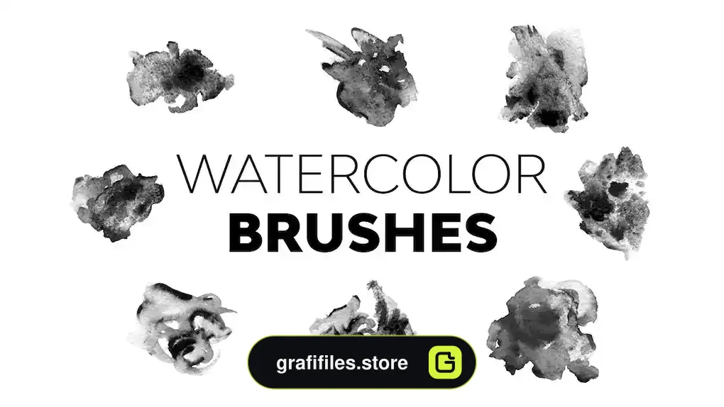 براش آبرنگ فوتوشاپ Watercolor Brushes