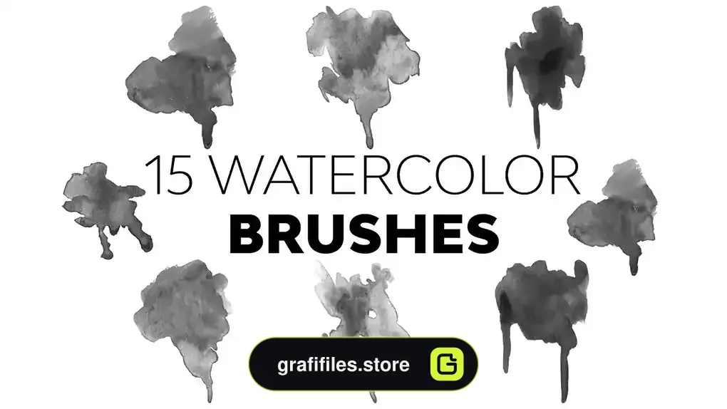 براش آبرنگ فتوشاپ Watercolor Brushes