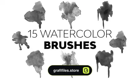 براش آبرنگ فتوشاپ Watercolor Brushes