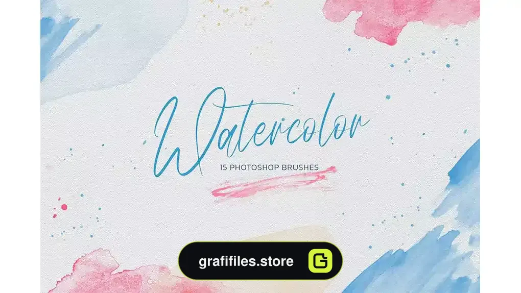 براش آبرنگ فتوشاپ Watercolor Photoshop Brushes