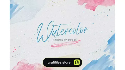 براش آبرنگ فتوشاپ Watercolor Photoshop Brushes