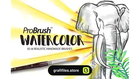 براش آبرنگ ایلوستریتور Watercolor ProBrush