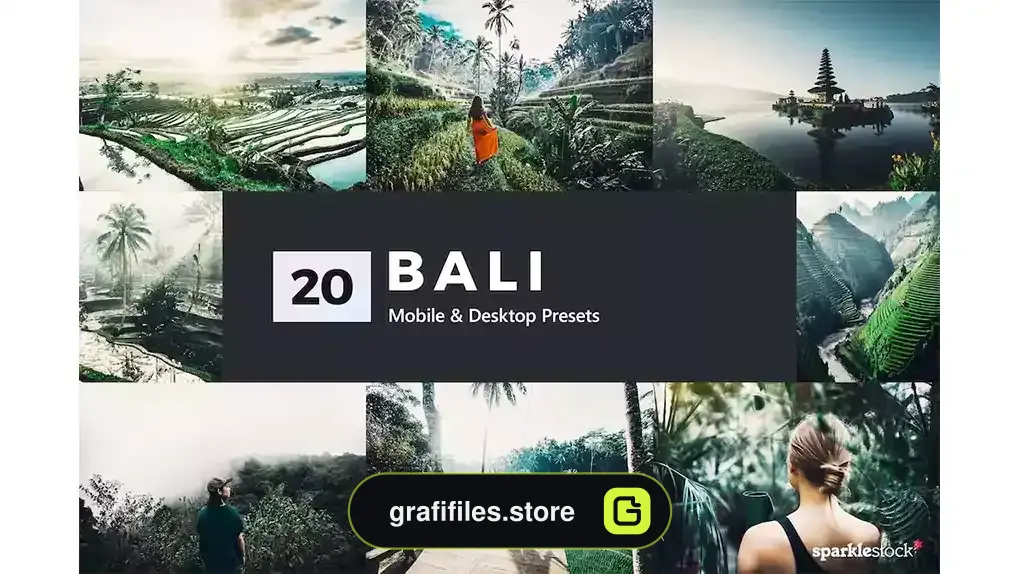 پریست رنگی بالی Bali Lightroom Presets & LUTs