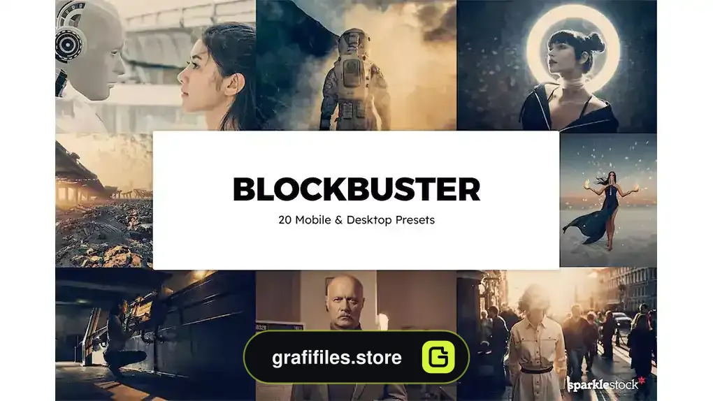 پریست رنگ Blockbuster Lightroom Presets & LUTs