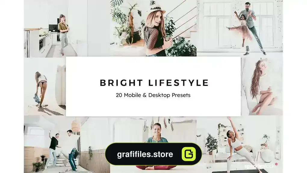 پریست رنگ Bright Lifestyle Lightroom Presets & LUTs