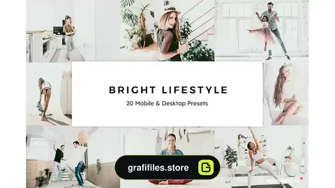 پریست رنگ Bright Lifestyle Lightroom Presets & LUTs