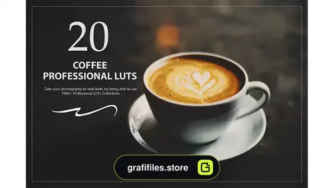 پریست اصلاح رنگ قهوه Coffee LUTs Pack