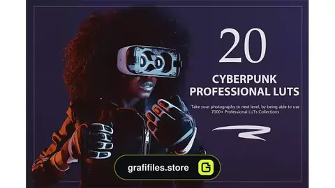 پریست اصلاح رنگ سایبرپانک Cyberpunk LUTs Pack