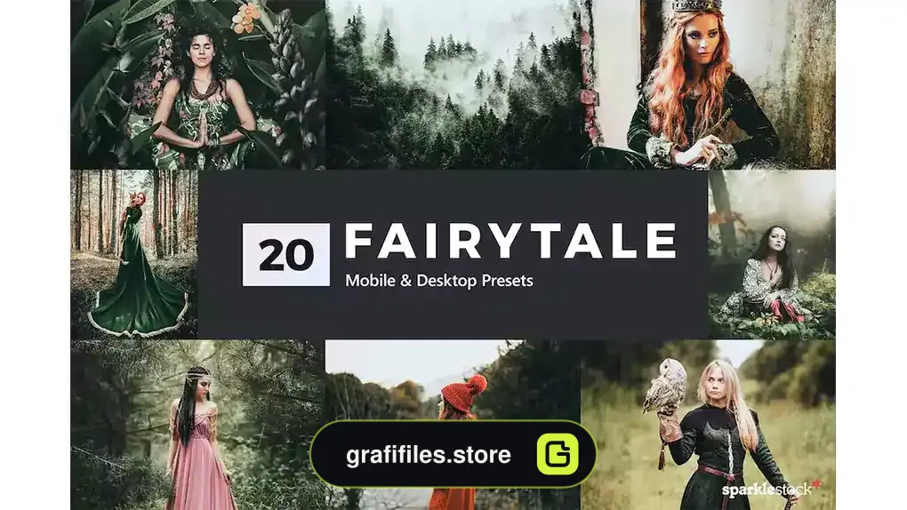 پریست رنگی افسانه Fairytale Lightroom Presets & LUTs