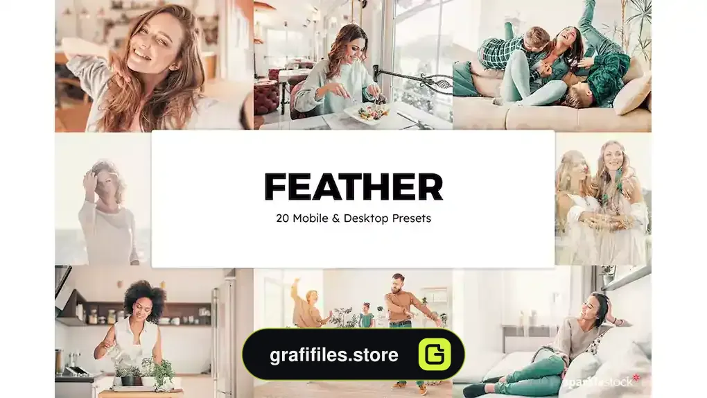 پریست رنگ Feather Lightroom Presets & LUTs