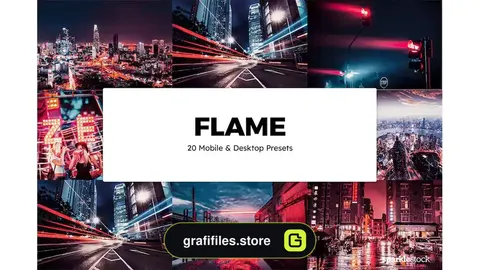 پریست رنگ Flame Lightroom Presets & LUTs