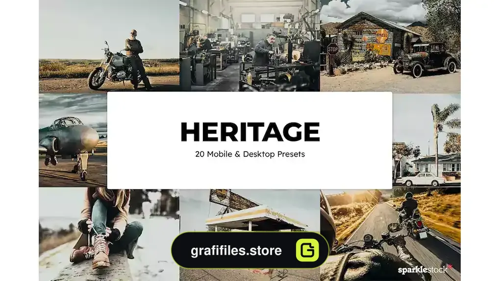 پریست رنگ Heritage Lightroom Presets & LUTs