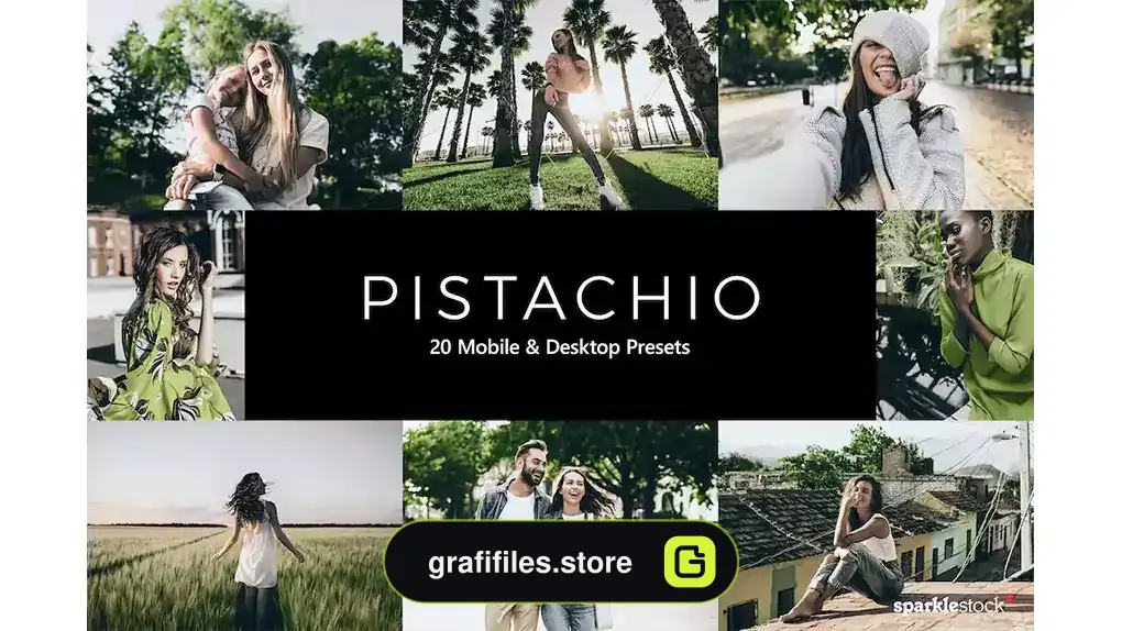 پریست رنگ Pistachio Lightroom Presets & LUTs