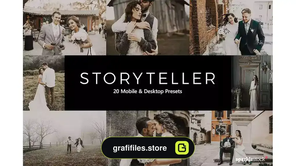 پریست رنگ Storyteller Lightroom Presets & LUTs