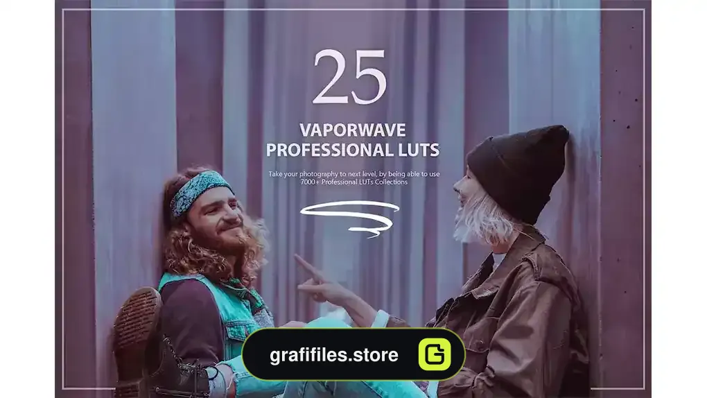 پریست اصلاح رنگ Vaporwave LUTs Pack