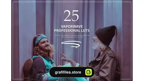 پریست اصلاح رنگ Vaporwave LUTs Pack