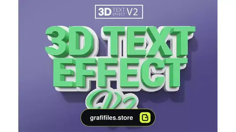 افکت متن سه بعدی 3D Text Effects V2