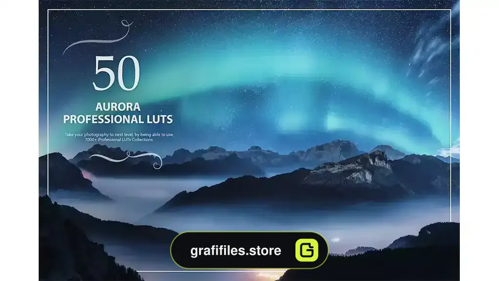 پریست اصلاح رنگ شفق قطبی Aurora LUTs Pack