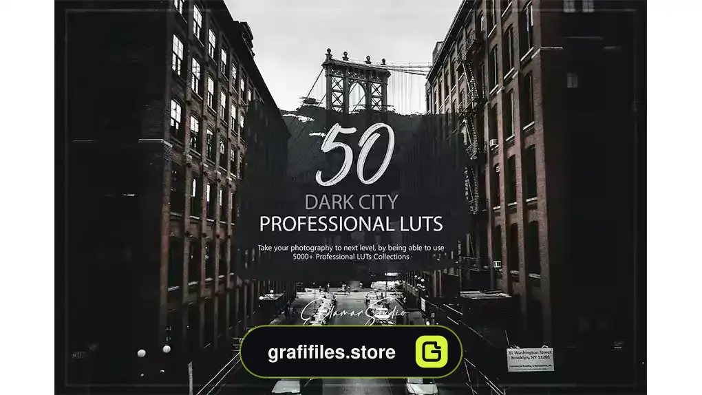 پریست رنگ شهر تاریک Dark City LUTs Pack