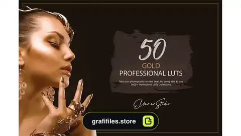 پریست اصلاح رنگ طلایی Gold LUTs Pack