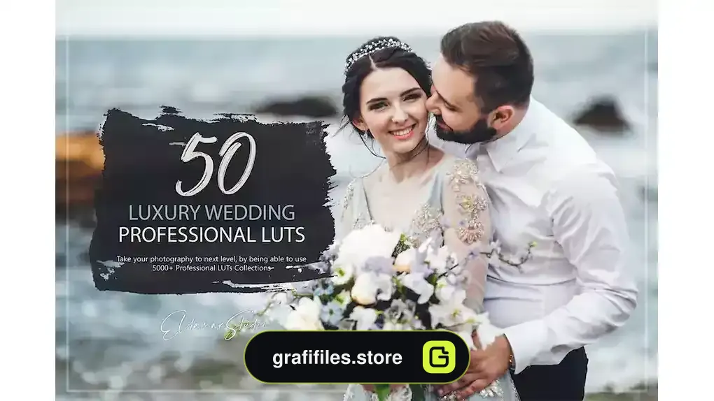 پریست رنگ عروسی لوکس Luxury Wedding LUTs Pack