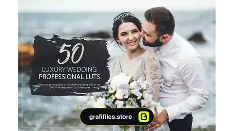 پریست رنگ عروسی لوکس Luxury Wedding LUTs Pack