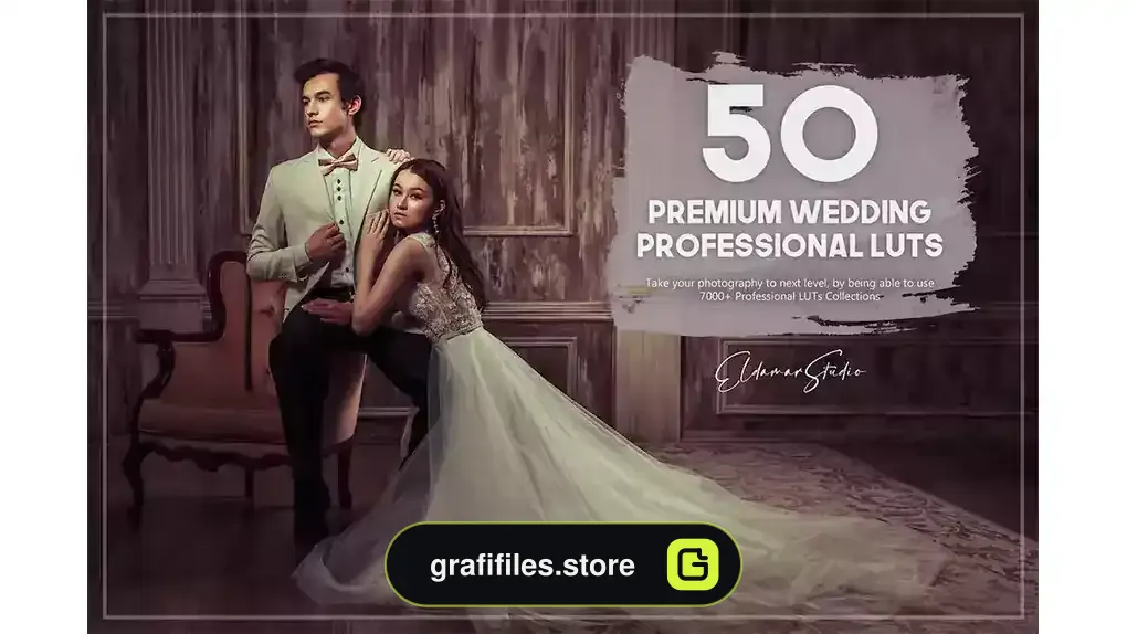 پریست رنگ عروسی Premium Wedding LUTs Pack