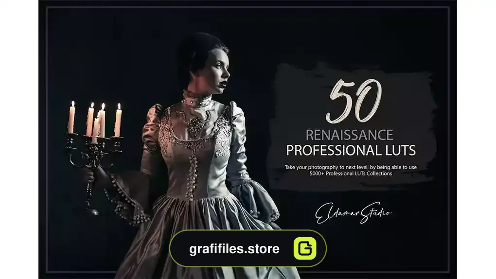 پریست رنگ رنسانس Renaissance LUTs Pack