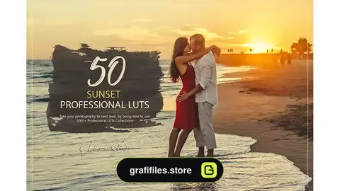 پریست رنگ غروب آفتاب Sunset LUTs and Presets Pack