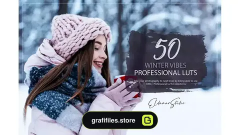 پریست رنگ زمستان Winter Vibes LUTs and Presets Pack