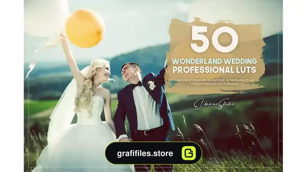 پریست رنگ عروسی Wonderland Wedding LUTs Pack