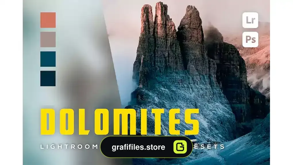 پریست لایت روم و فتوشاپ Dolomites Lightroom and Photoshop Presets