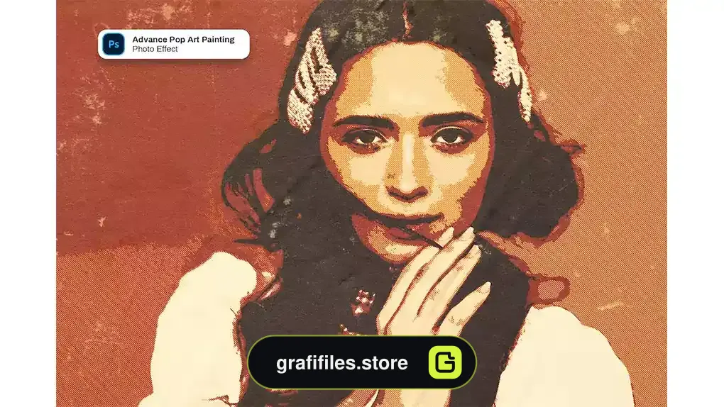 افکت نقاشی پاپ آرت روی تصویر Advance Pop Art Painting Photo Effect