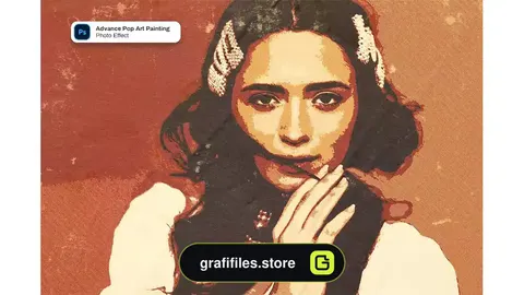 افکت نقاشی پاپ آرت روی تصویر Advance Pop Art Painting Photo Effect