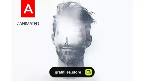 اکشن فتوشاپ افکت متحرک دابل اکسپوژر Animated Double Exposure Action