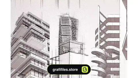 دانلود اکشن فتوشاپ تبدیل عکس به طرح معماری Architecture Sketch - Photoshop Action