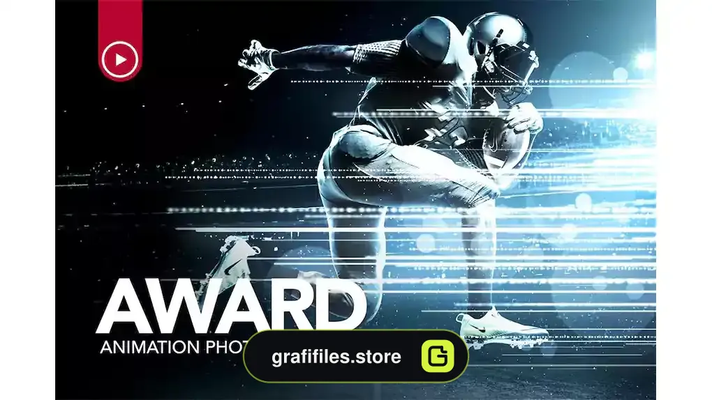 اکشن فتوشاپ ایجاد افکت متحرک جوایز Award Animation Photoshop Action