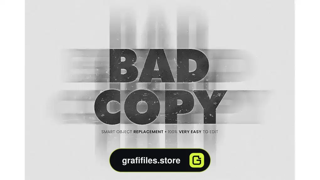 افکت متن Bad Copy Effect